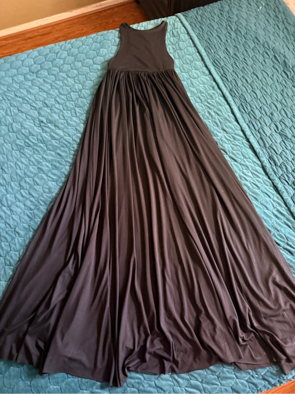 Rachel Pally Black Sleeveless Maxi Skirt Razorback Small Dress